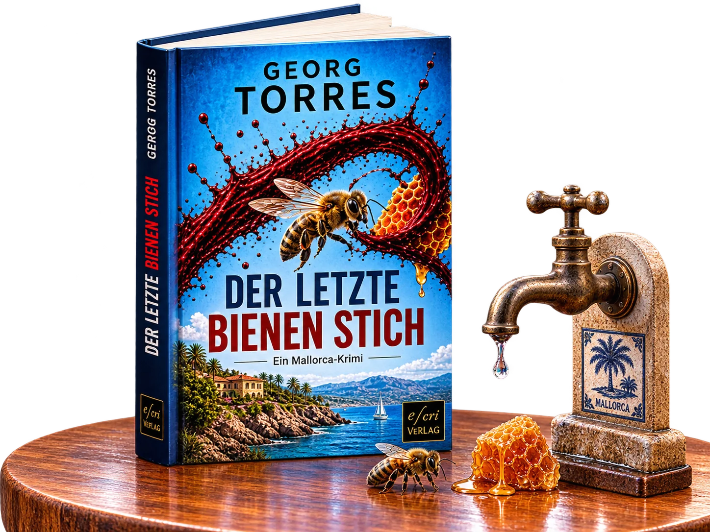 Der letzte Bienen Stich mit Bienen, Honig und mallorquinischem Wasserhahn