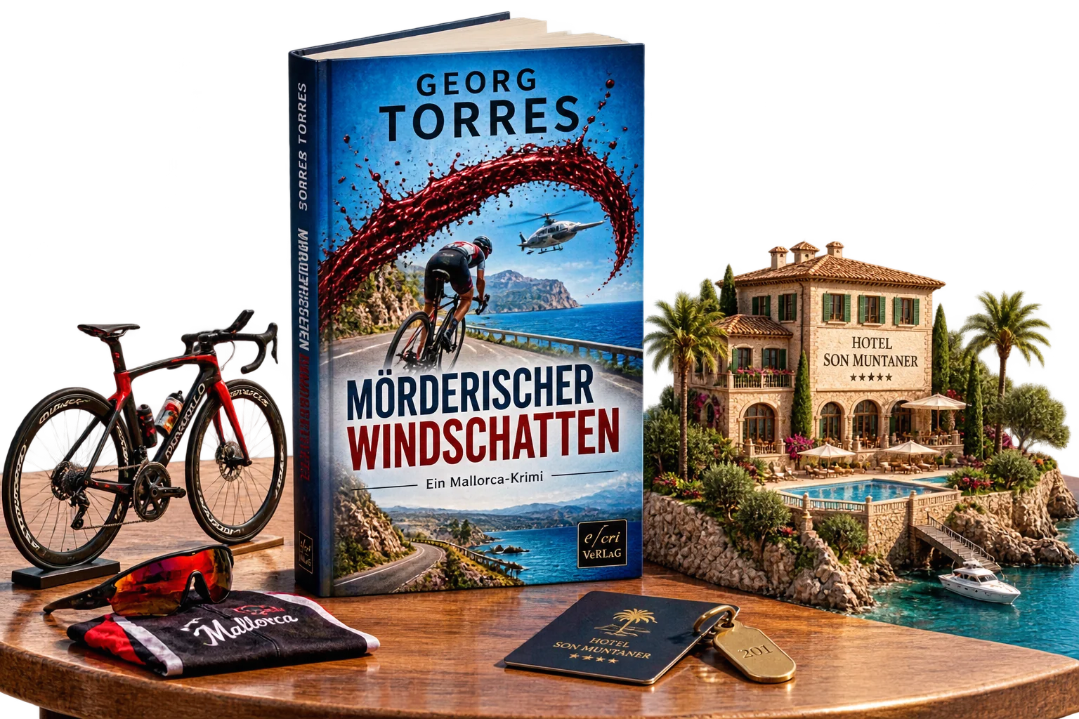 Mörderischer Windschatten mit Rennrad und mallorquinischem Hotel